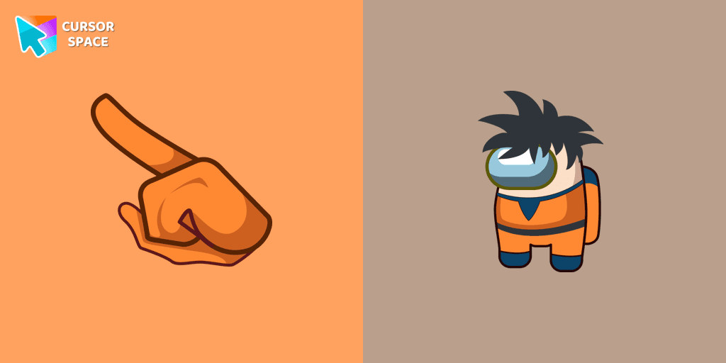 Among Us Son Goku Character cursor cursor pack